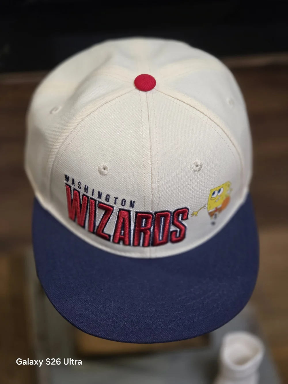 Washington Wizards Cream & Navy Snapback Hat